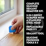 GLEAN Silicone Removal Gel & Tool Kit 10pc 250ml Caulk Finishing Set view 9