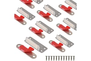 Mousike Double Magnetic Door Catch，60lb Stainless Steel Cabinet Door Magnets with Strong Magnetic for Kitchen Cupboard Wardrobe Closet Cabinet Door Drawer Latch (8Pack)