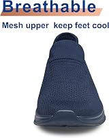 SURFING TREE Womens Walking Shoes Non Slip Breathable Navy Blue Size 4 view 3