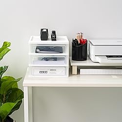 IRIS USA Medium 3-Drawer Desktop Organizer with