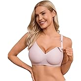 BRATUC Nursing Bras for Breastfeeding Seamless Wireless Support Maternity Bra Comfy Pregnancy Sleep Bralette with Extenders