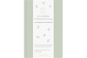 Promptly Journals, A Complete Childhood History: From Pregnancy to 18 Years Old (Aloe Green, Leatherette) | Baby Book and Pregnancy Journal | Baby Memory Book