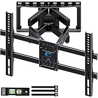 HOME VISION Full Motion TV Wall Mount for Most 32-85 inch TVs up to132lbs, Max VESA 600x400mm, Wall Mount TV Bracket Dual Art