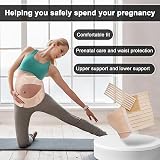 MomTend Pregnancy Support Belt Adjustable No-Slip XL Pelvic Maternity Belly view 3