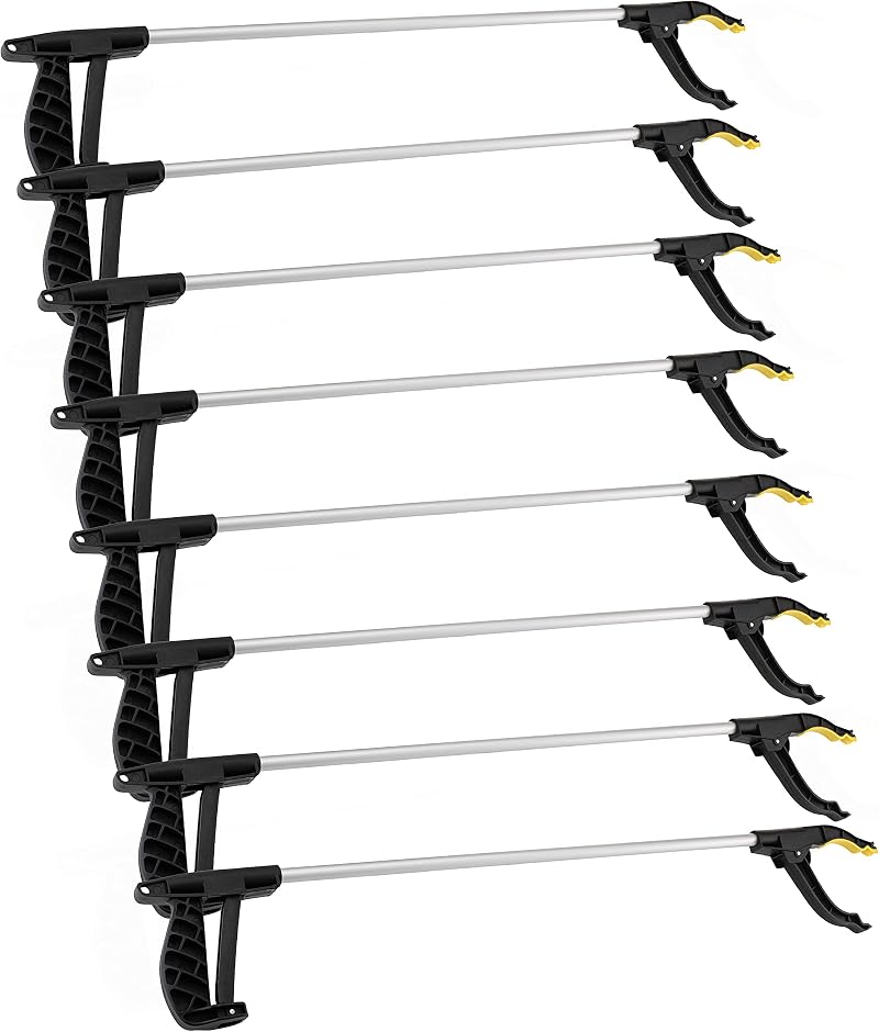 Straame Garden Litter Picker Grabber Reacher Tool Pack of 8