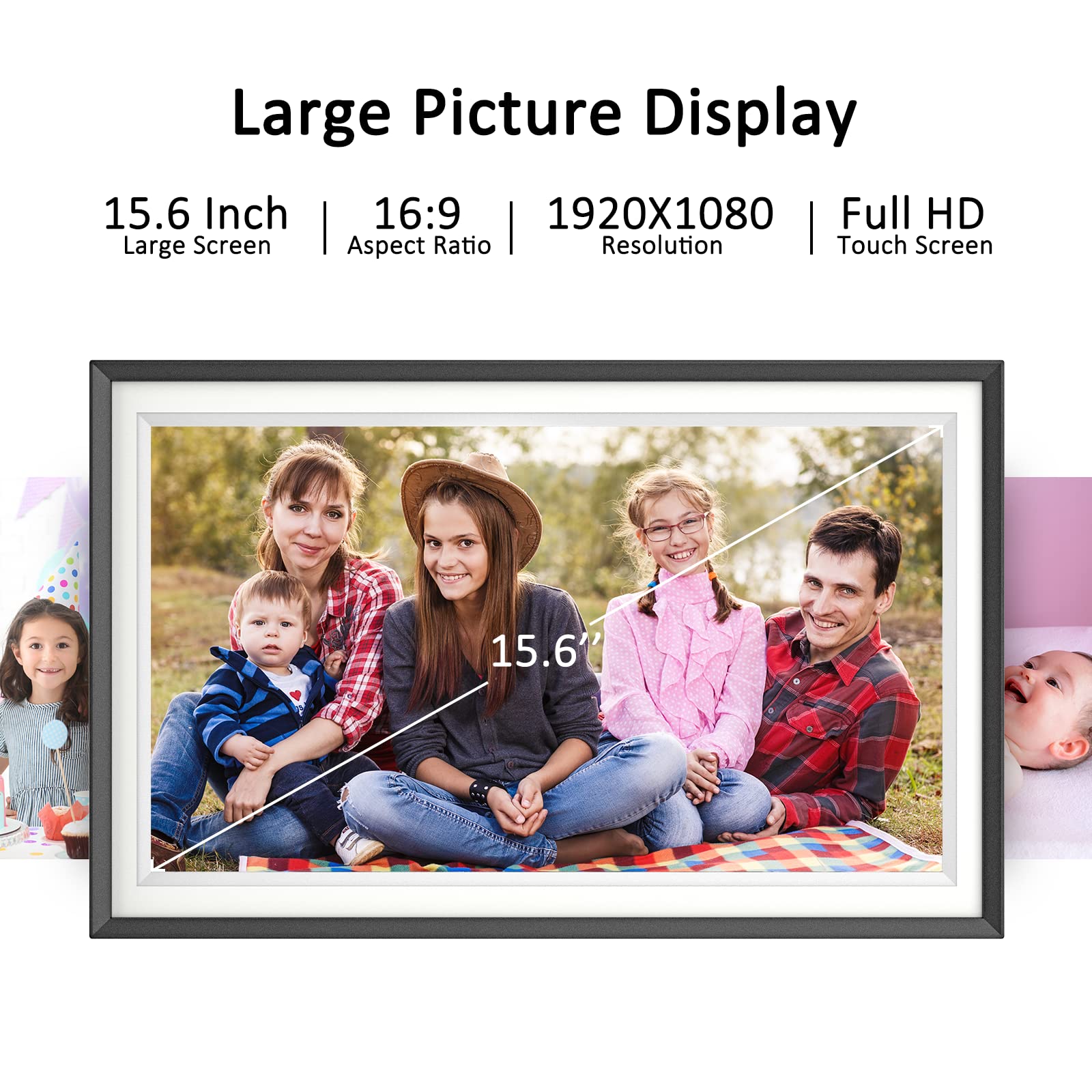 Mua Digital Photo Frame, 15.6
