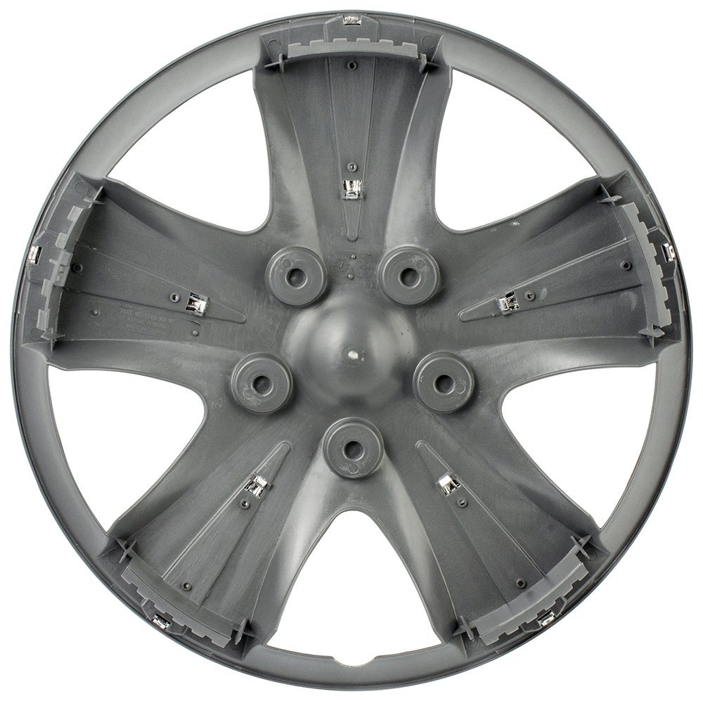 Custom Accessories 96411 GT-5 Silver 15" Wheel Cover, Set of 4