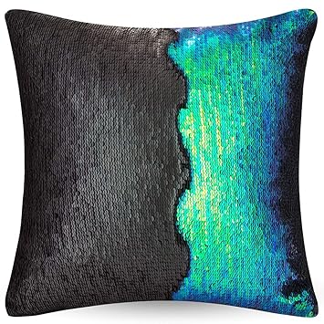 Buy Reversible Sequin Pillow Case Decorative Mermaid Pillow Cover