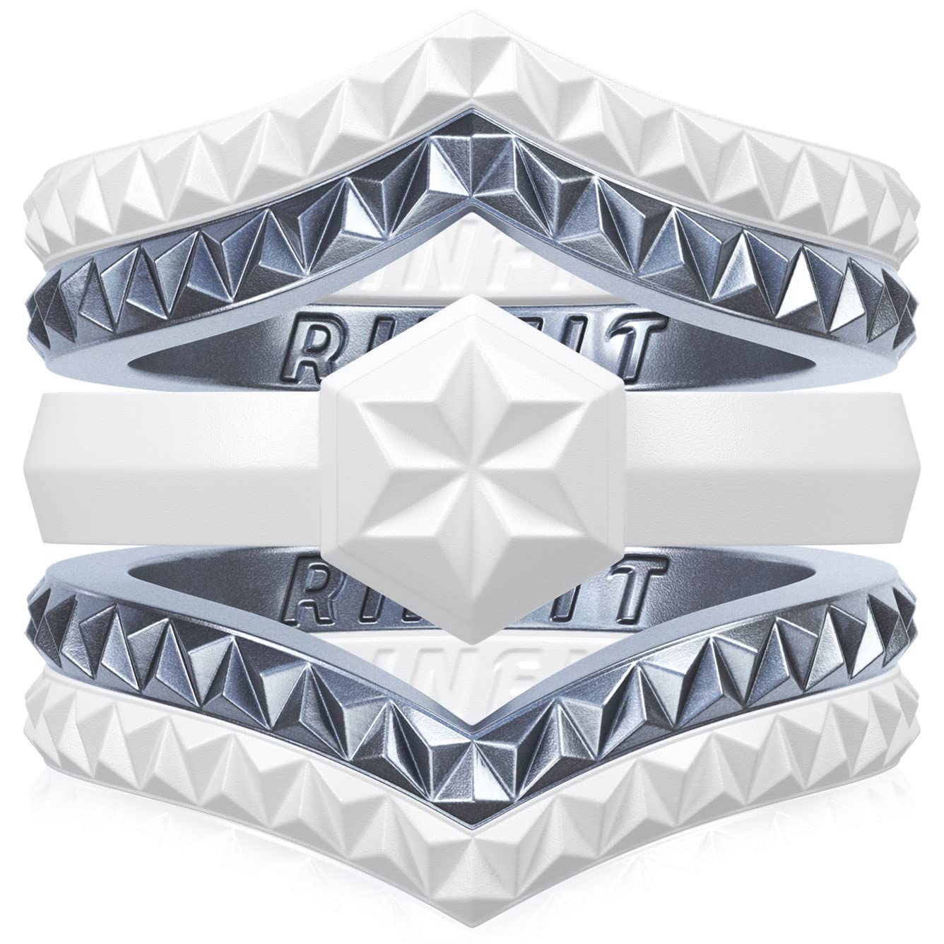 Rinfit Silicone Rings for Women - Silicone Wedding