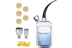 LYTFEI Portable Hookah Set for Travel - Premium Handheld Hookah, Mini Hookahs Real Metal Accessories, Small Hookahs Shisha for a Single Smoker (Gray)