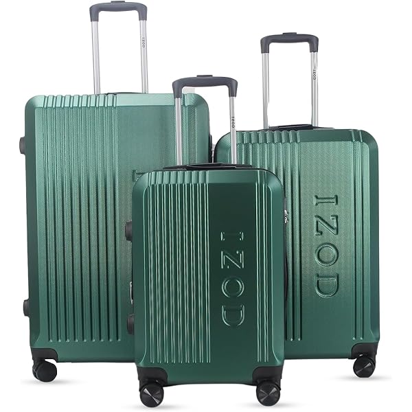 Amazon.com | IZOD Sabina 3 Piece Expandable Hardside Luggage Set