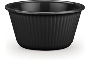 Carlisle FoodService Products Plastic Ramekins, Sauce Bowl For Catering, Kitchen, Restaurant, 4 Ounces, Black