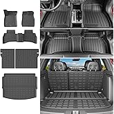 powoq AWD Floor Mat Compatible with 2021-2026 Chevy Trailblazer Trunk Mat Cargo Mat TPE Backrest Liner Replacement for 21-26 Chevy Trailblazer AWD Accessories (AWD Floor Mat+Trunk Mat+Backrest Mat)