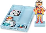 Melissa & Doug Magnetic Dress Up Doll Set with 24 Pieces, 8 Outfits