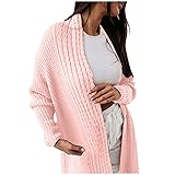 ADJHDFH Cardigan Sweaters For Women Long Crew Neck