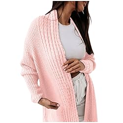 ADJHDFH Cardigan Sweaters For Women Long Crew Neck