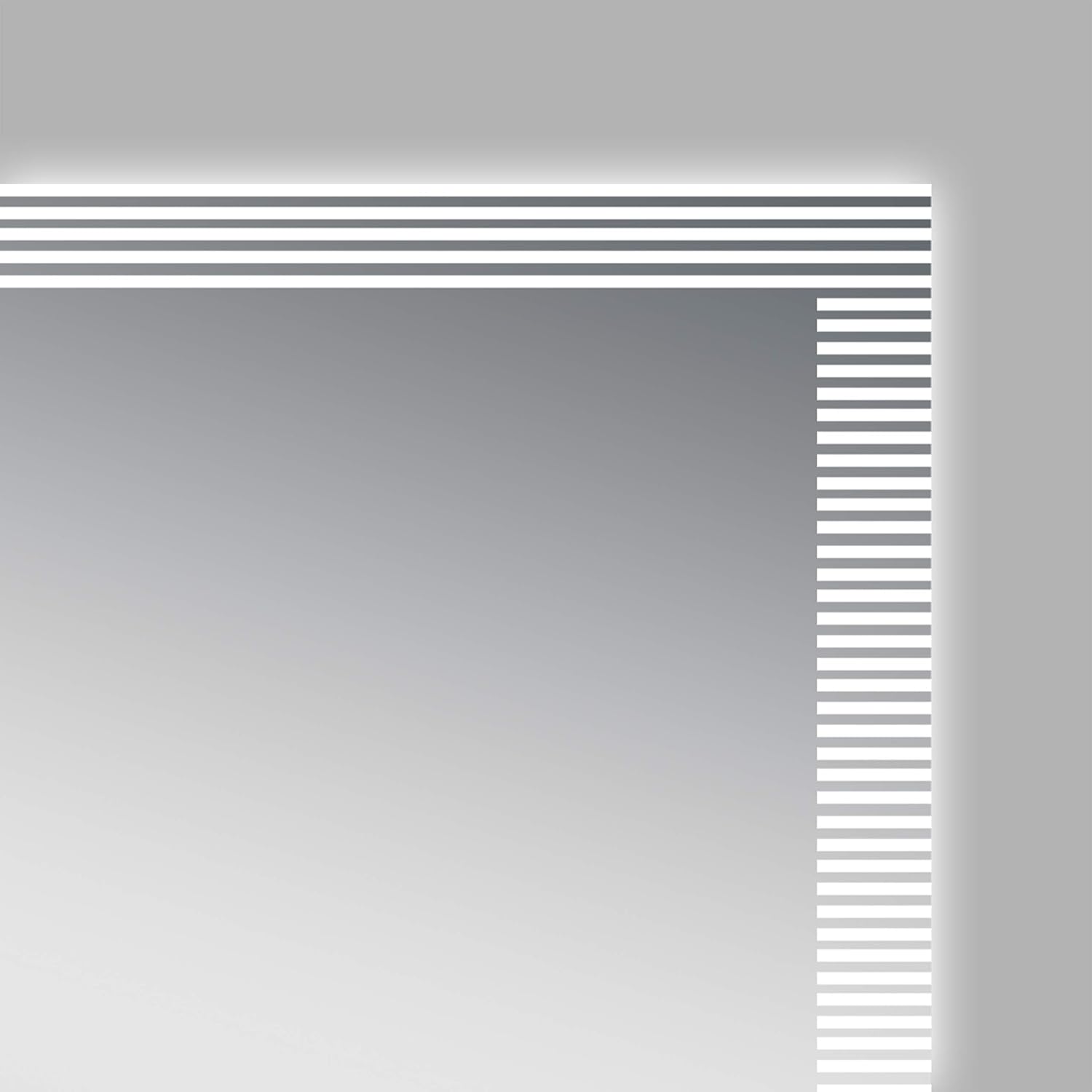 Talos Trace LED Bathroom Mirror, Silver, 80 x 60 cm, 60L x 80W cm - Image 5