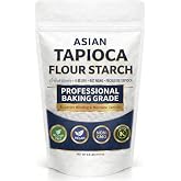 Tapioca Flour for Baking - Tapioca Starch Powder 2.5 lb Resealable Poly Bag - Non-GMO, Gluten Free, Vegan, Kosher, Plant Based, Cooking &amp; Boba Pearls - Ideal for Thickening and Cooking Uses