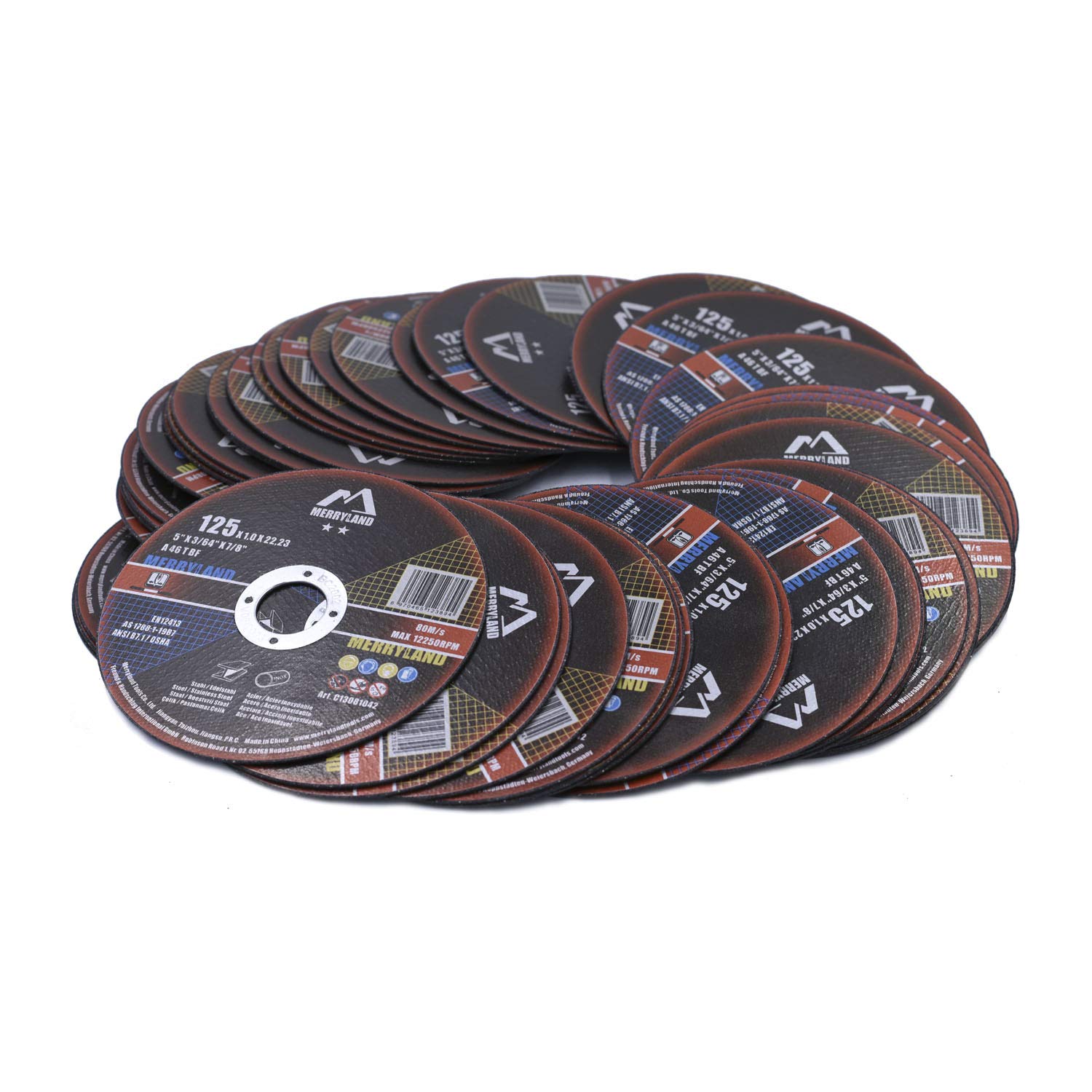 Merryland Cutting Disc 125 Metal for Angle Grinder 125 X 1.0 X 22.23 mm Cutting Wheel 50 Pieces - Image 4