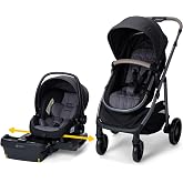 Safety 1st onBoard Slide 6-in-1 Infant Car Seat &amp; Baby Stroller Travel System with SafetySlide Base, Rocky Point