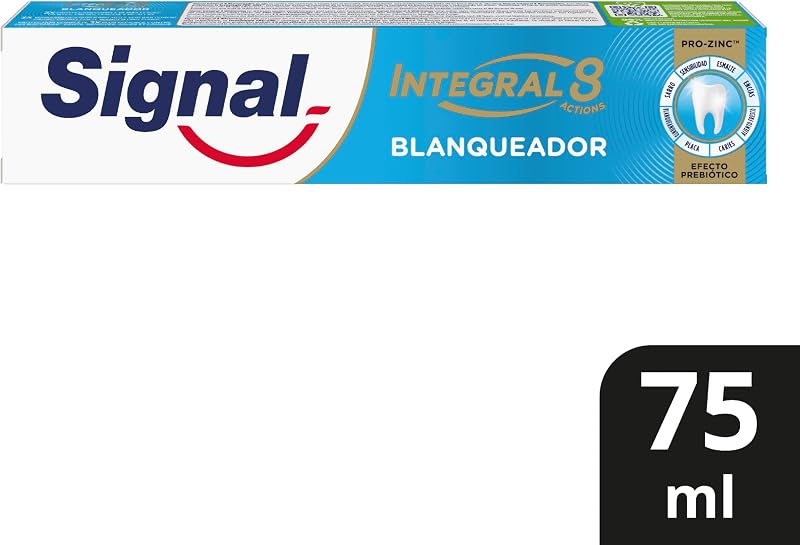 Signal Integral Pasta Dentífrica 8 Clareamento Com ingredientes de origem natural 75 ml x1