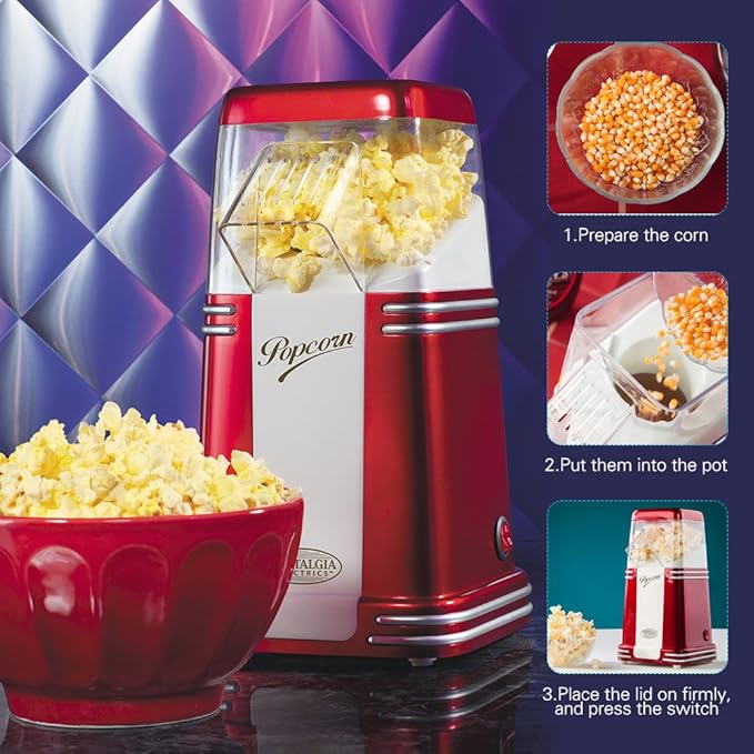 Nostalgia Electrics RHP310 - Palomitero Vintage,Rápido Fabricante ...