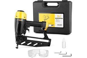 HBT HBT64P 16 Gauge Finish Nailer with Magnesium Housing, Straight Finish Nail Gun with Carrying Case, for 1-Inch up to 2-1/2