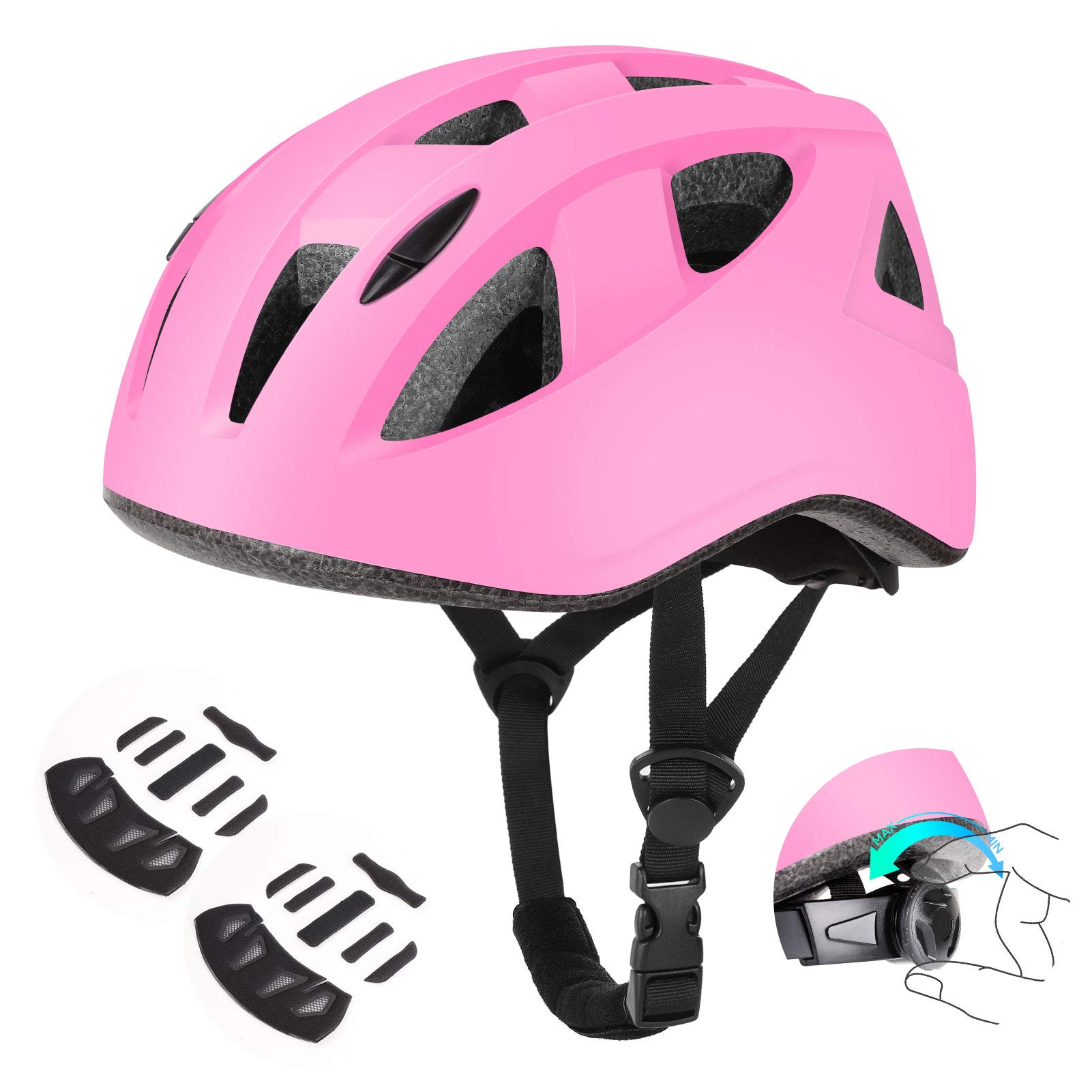 DaCool Kids Bike Helmet for 5~16 Ages Girls Boys Lightweight Toddler Youth Adjustable Cycling Skateboard Girl Helmet Safety Sport Helmet for Bicycle Skating Roller Scooter Outdoor Sports