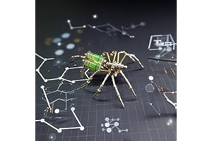 NUOSHANZS Mechanical Metal DIY 3D Insect Brass Puzzle Model Kits Puzzle for Adults, Steampunk Electric Mechanical, Assembly DIY Gift Craft Hobby for Men for Family and Friends(Gatling Spider)