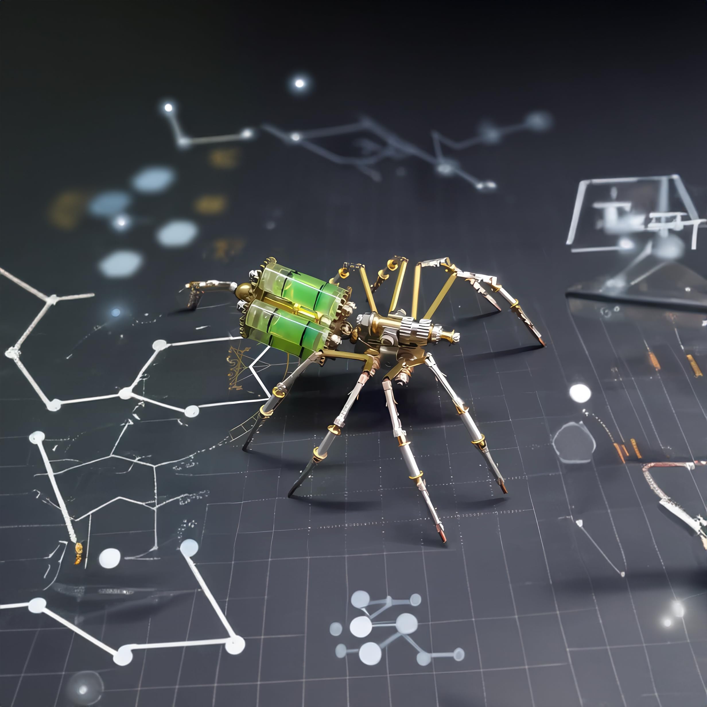 Photo 1 of Mechanical Metal DIY 3D Insect Brass Puzzle (Gatling Spider)