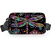Dragonfly Fanny Pack for Women Men Belt Bag Waterproof Waist Bags With Adjustable Straps Phone Purse Wallet Presents for Travel Sports Workout