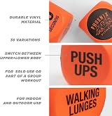 Phoenix Fitness Exercise Dice Orange - Full Body Cardio HIIT Workout Dice view 8