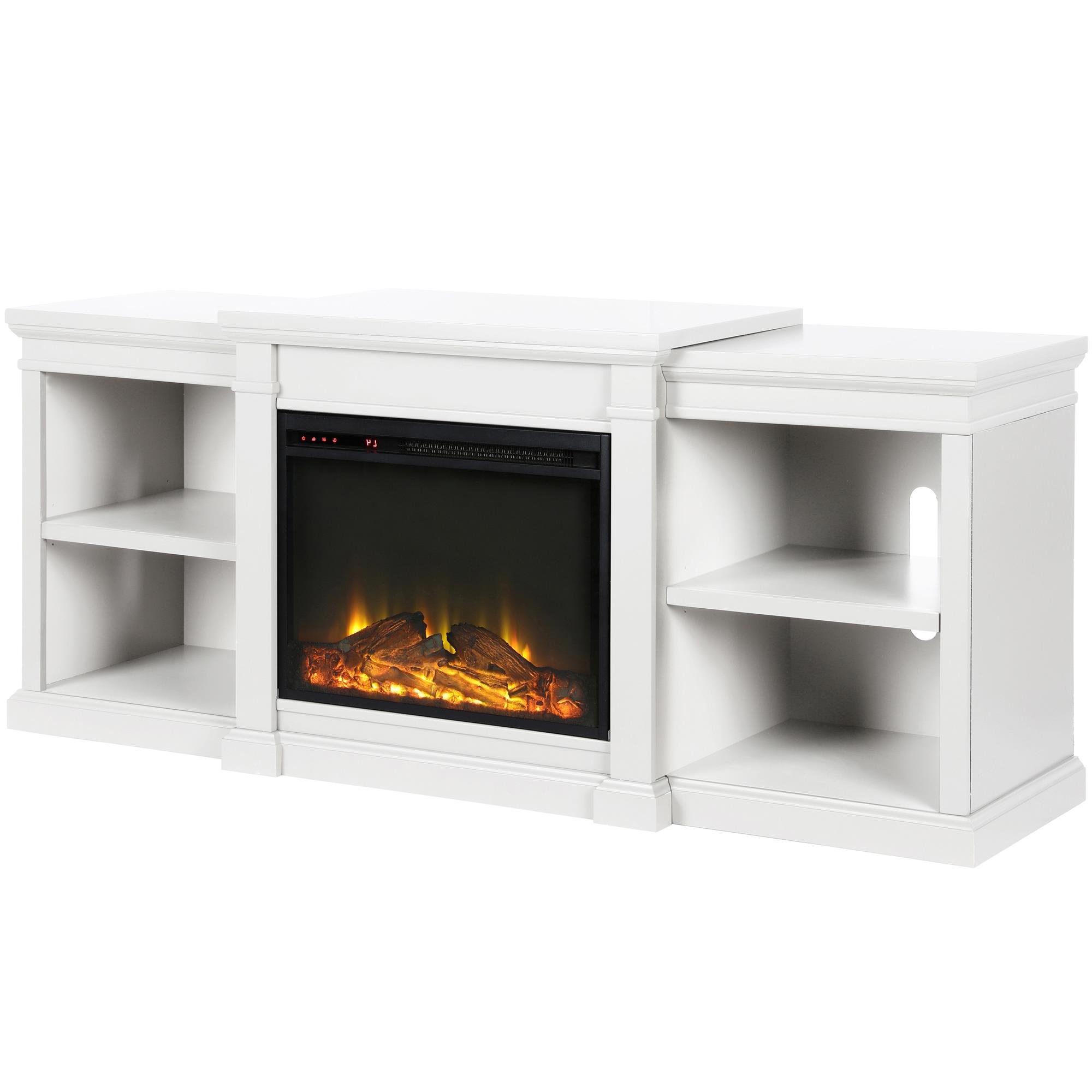 Ameriwood Home Manchester Fireplace TV Stand, White
