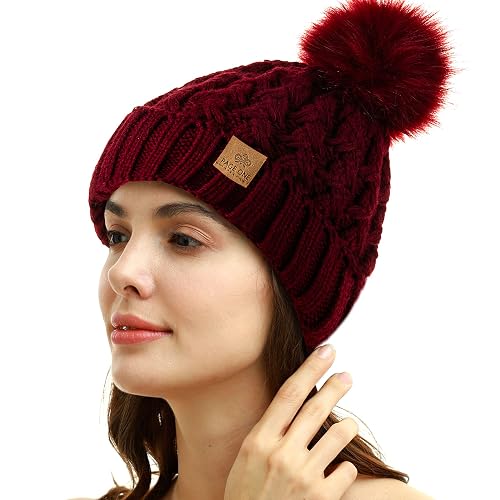 PAGE ONE Womens Winter Ribbed Beanie Crossed Cap Chunky  display picture 2
