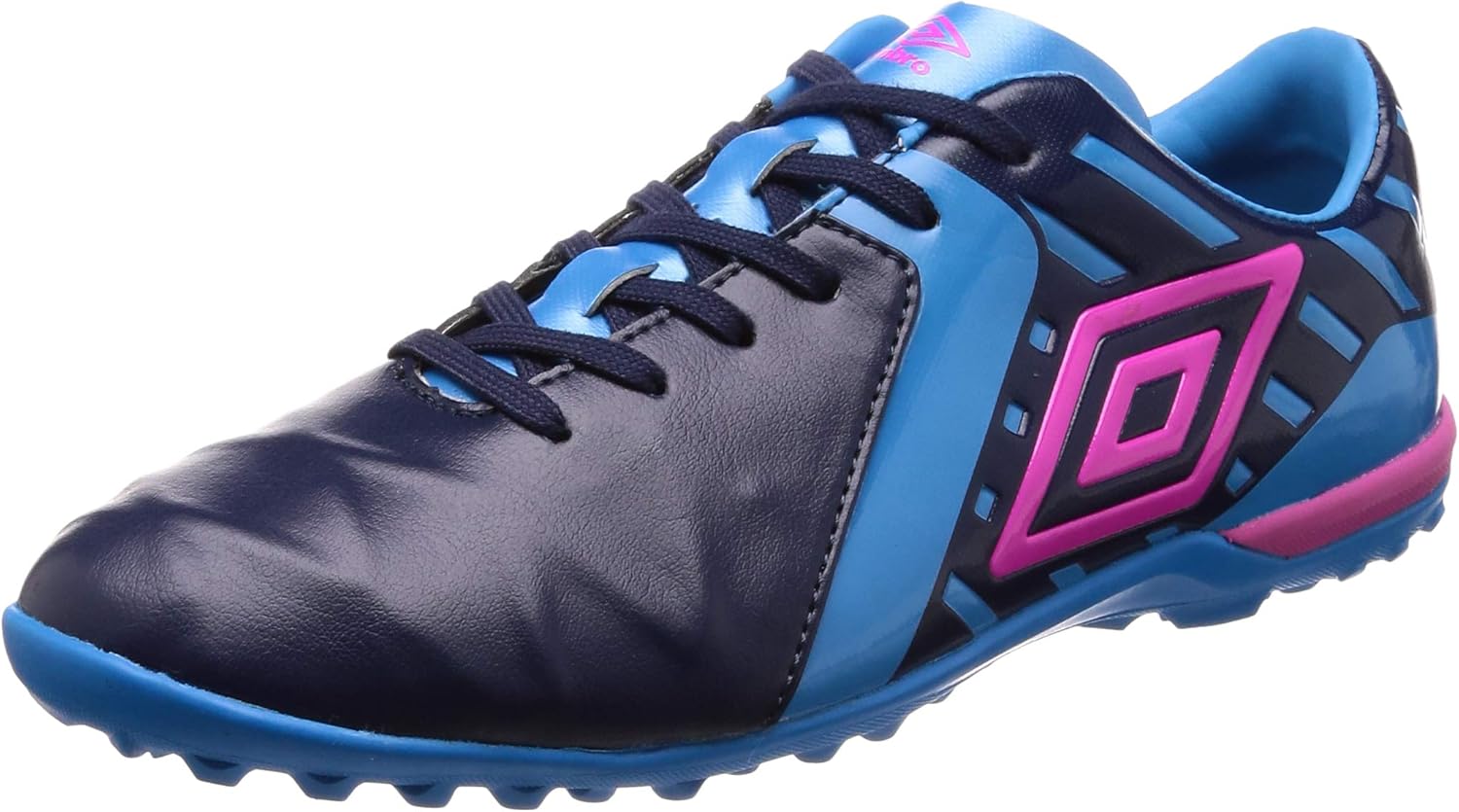 Amazon アンブロ サッカーシューズ サッカー スパイク メンズ トレーニング 人工皮革 屈曲 クッション 耐久 人工芝 土 ユ メデユ サ2 Sl Jr Wide ピーコート Iブルー ピンク 25 5 Cm Umbro アンブロ ランニング
