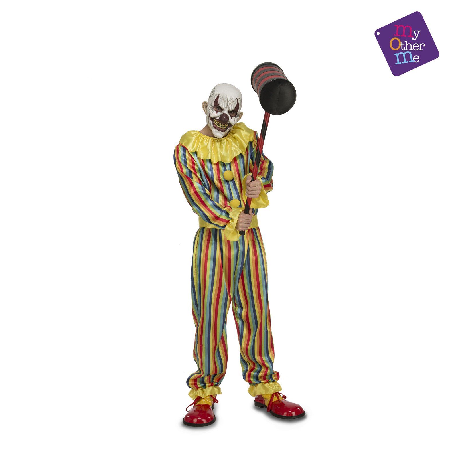 My Other Me Me-204388 Prank Clown Costume for Men, S (204388)
