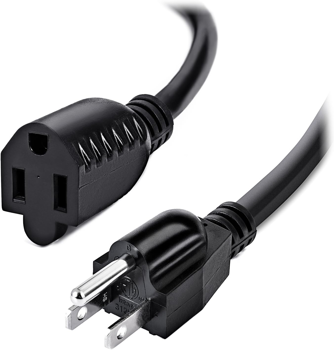 Aurum Cables 6 Ft Power Extension Cord - Electrical Power Cord - 16AWG Power Extension Cable Cord - SJTW NEMA 5-15P to NEMA 5-15R - ETL Listed - 3 Pack (6 Feet - 3 PK): Home Audio & Theater