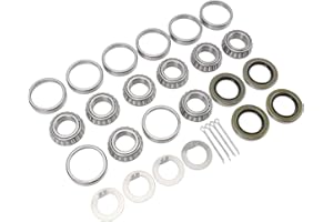 Trailer Wheel Hub Bearings Kit for 1in 2000 to 2200 Lbs Trailer Axle, 4 Sets Boat Trailer Axle Bearing Kits, L44643 Inner Out