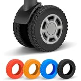 BCAVME 2026 Upgraded 8 Pcs Luggage Wheel Covers, Silicone Protective Covers for 2-2.4