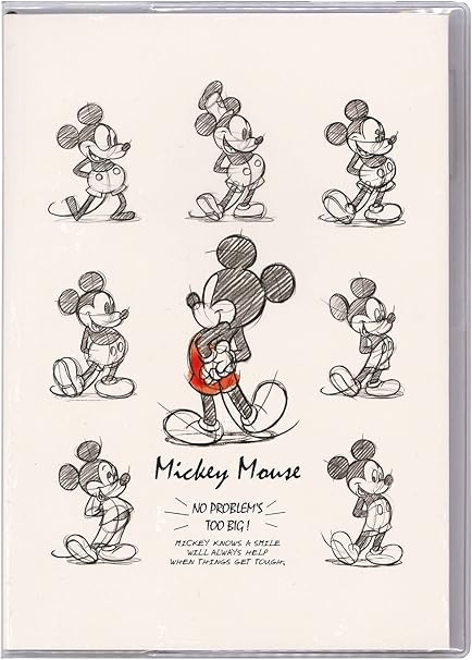 Amazon デルフィーノ ディズニー 18年2月始まり マンスリー手帳 ミッキー ポーズ B6サイズ Dz 文房具 オフィス用品 文房具 オフィス用品