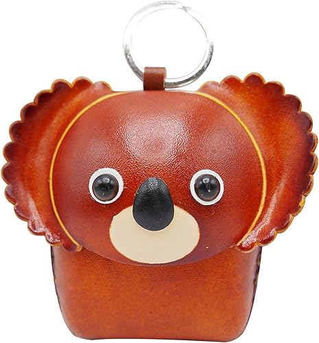 Amazon 3d コアラ くま クマ 熊 動物 キャラクター ぬいぐるみ 磁気ボタン式 財布 ポーチ 小銭入れ コインケース キーチェーン 取り外し可能なストラップ付き 小銭入れ
