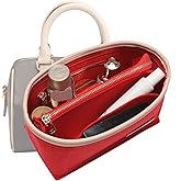 KESOIL LV Speedy 20 LV Alma BB Felt Organizer Insert, Purse Organizer Insert for Handbags with Zipper Pocket and Bag in Bag (Beige, Small)