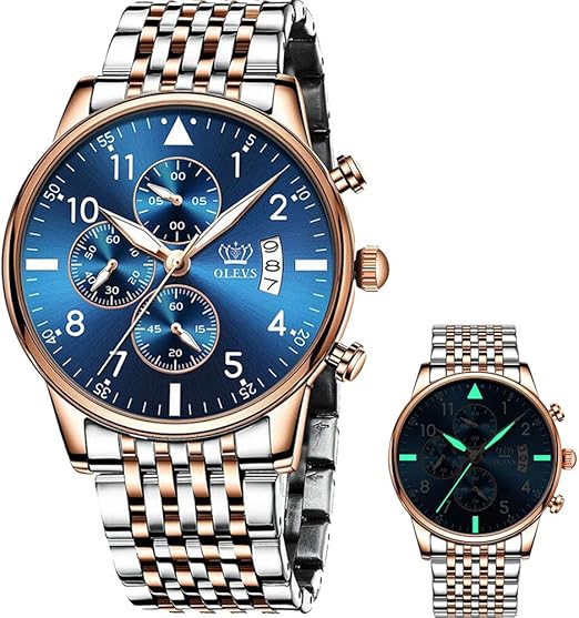 men's blue dial watches