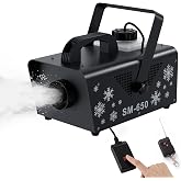 650W Snow Machine with Remote, Fake Snow Maker for Christmas Party | 1000ml tank, dual remote up to 26 ft, artificial snow effect for Christmas parties, outdoor stage &amp; photo