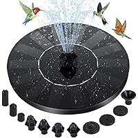 RIOFLY Solar Fountain - 1.4W Upgraded Solar Fountain Water Pump, Free Standing Floating Solar Powered Fountain Pump with…