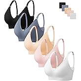 HBselect Bras for Women No Underwire Wireless Cami Tank Top Sports Bras Seamless Padded Bralettes for Women