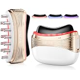 ANLAN 2-in-1 Heated Electric Gua Sha Tool, Red Light Face Massager Facial Massager with Vibration,Face Massager for Neck & Fa