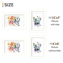 upsimples 4x6 Picture Frame, Display Pictures 3.5x5