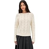 LE BOP Women's Sabine Cable Knit Sweater