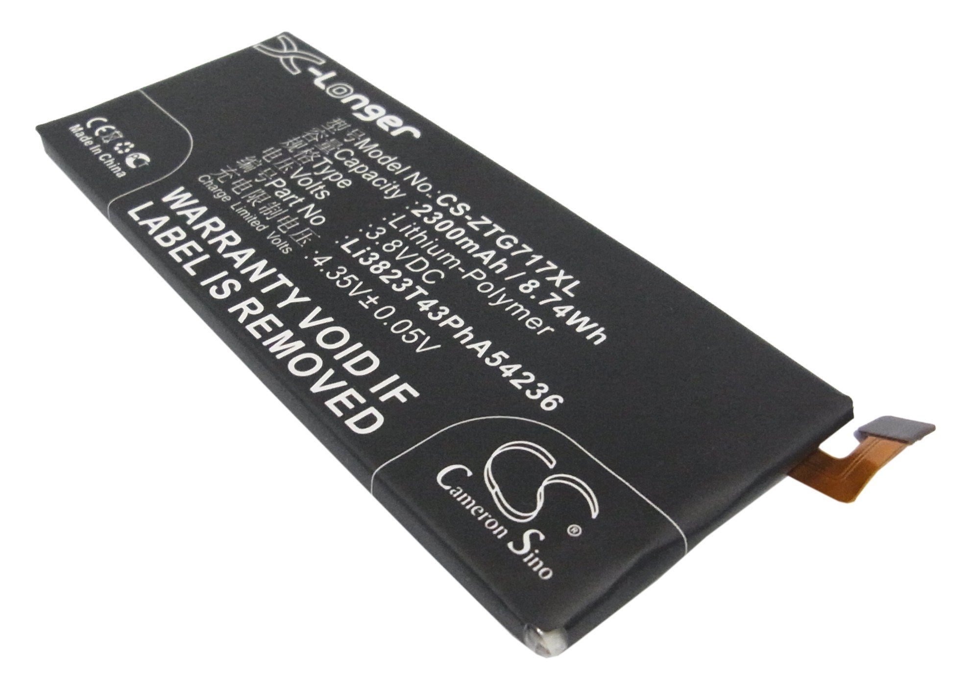 VINTRONS 2300mAh Replacement Battery For ZTE